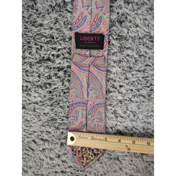 LIBERTY OF‎ LONDON X TARGET Silk Paisley Approx 58" Pink Floral Career Business - Picture 7 of 7